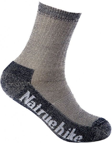Шкарпетки трекінгові чоловічі Naturehike Merino wool NH15A006-W grey 6927595706503 фото