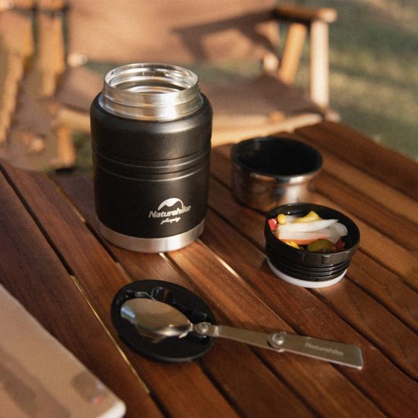 Термос Naturehike Stew beaker 500 мл NH20SJ041 black 6927595767467 фото