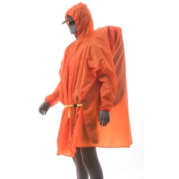 Пончо-дощовик 3F Ul Gear 210T polyester Sleeve orange 6970919905649 фото