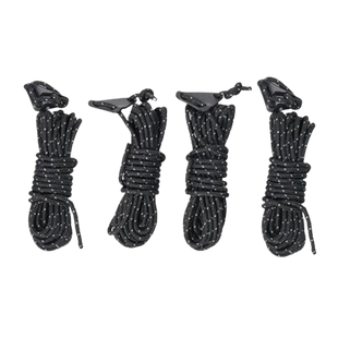 Шнур світловідбиваючий Mobi Garden 4шт 4м NX22672062 black 6941870595668 фото