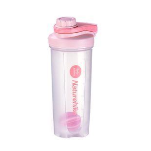Пляшка-шейкер Naturehike з кулькою Fitness 0.7л NH19SJ003 Pink 6927595737781 фото