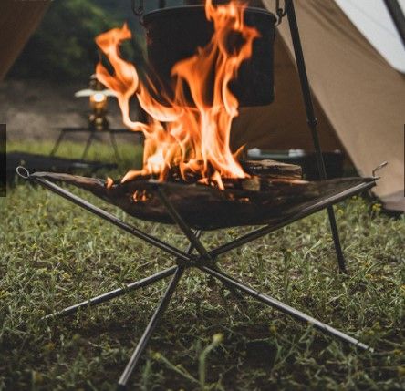 Чаша для багаття Portable Folding Burner Frame 20CJ Glamping NH20SK001 steel 6927595749296 фото