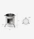 Пічка дров'яна Mobi Garden Wood Stove NX22666020 titanium 6926767312047 фото 8