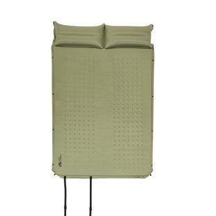 Килимок самонадувний подвійний з подушкою Mobi Garden Dot double air 30 мм NX22663004 green 6926767317066 фото