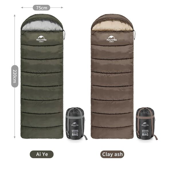 Спальний мішок Naturehike NH20MSD07 Envelope style U250 Upgraded army green 6927595767214 фото