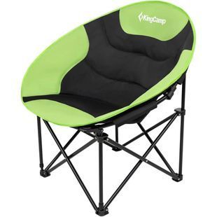 Крісло розкладне KingCamp Comfort Moon black/green KC3816_BLACK/GRASSGR фото