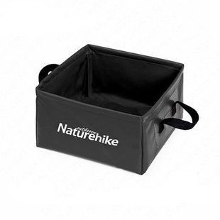 Відро складне Naturehike Square bucket 13л NH19SJ007 Black 6927595739051 фото