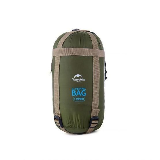 Спальний мішок NaturehikeUltra light LW 180 Long NH16S004-L Over size-Army Green 6927595703335 фото