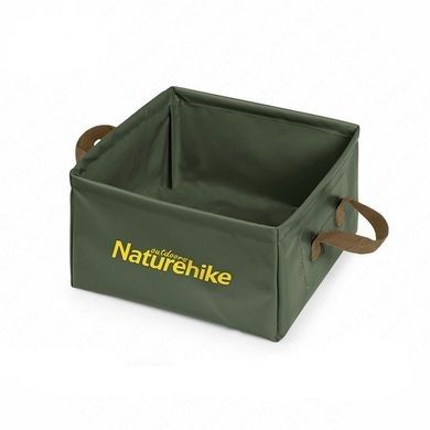 Відро складне Naturehike Square bucket 13л NH19SJ007 Green 6927595739068 фото