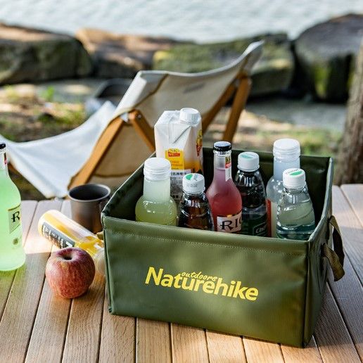 Відро складне Naturehike Square bucket 13л NH19SJ007 Green 6927595739068 фото