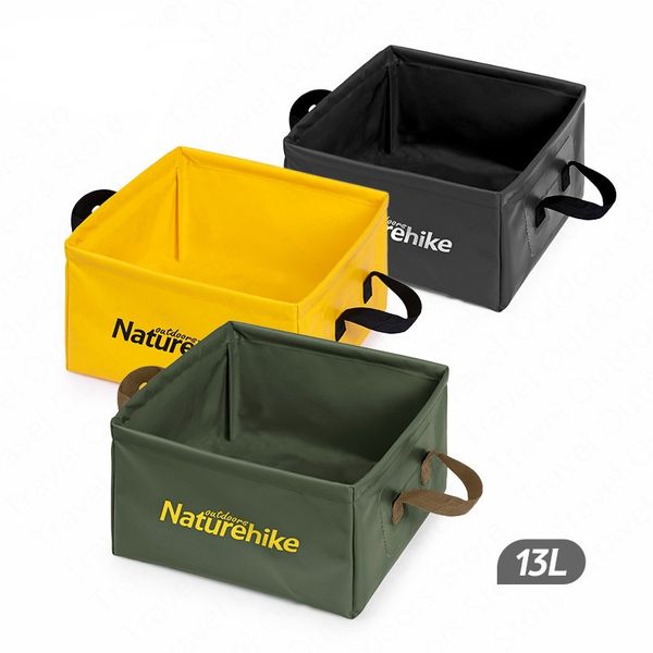 Відро складне Naturehike Square bucket 13л NH19SJ007 Green 6927595739068 фото