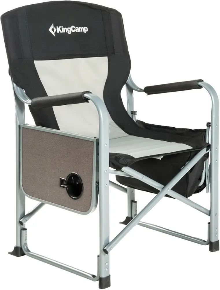 Стілець розкладний KingCamp Director Chair KC3977 black/medium grey KC3977_BLACK/MEDIUMGREY фото