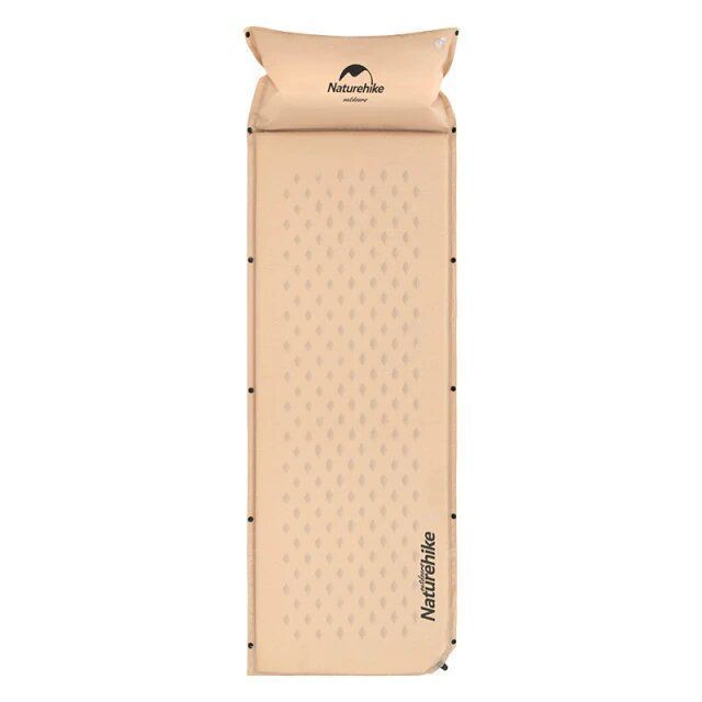 Самонадувний кемпінговий килимок Naturehike Mat with Pillow 25 mm NH15Q002-D Natural yellow 6927595782576 фото