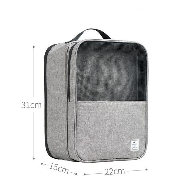 Чохол-органайзер Naturehike Multifunctional shoe bag 31*22*15 NH17X015-B Gray 6927595725504 фото