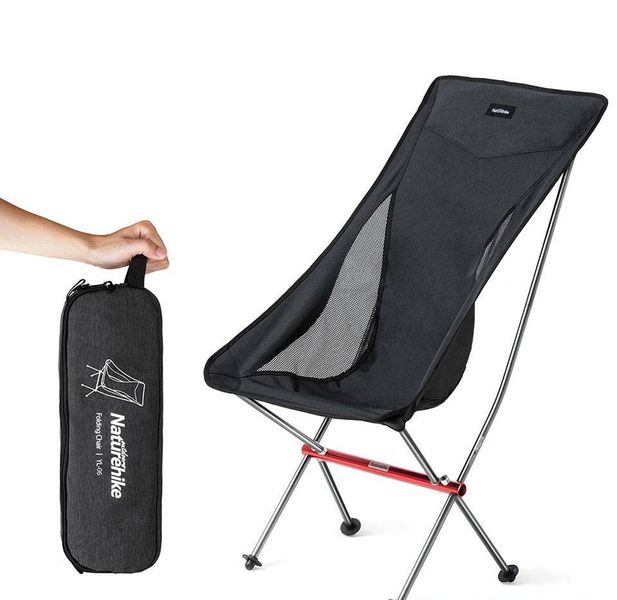 Кресло складное Naturehike YL06 New Backrest Chair NH18Y060-Z black 6927595733608 фото