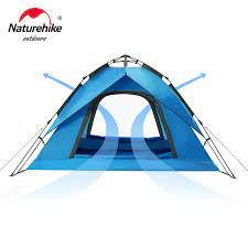 Намет Naturehike Automatic IV (4-місний) 210T polyester NH21ZP008 Blue 6927595777558 фото