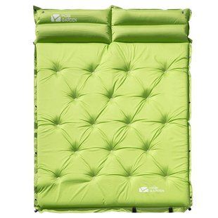 Килимок самонадувний подвійний Mobi Garden Aquarius 30 мм NX19663002 green 6928405325723 фото