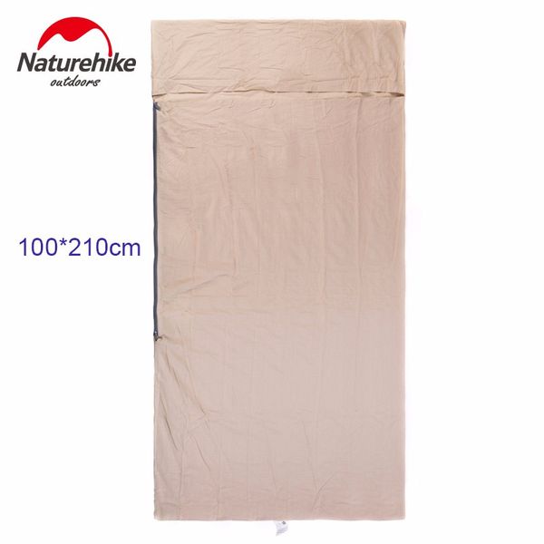 Вкладиш (спальний мішок) Naturehike Cotton Standart Long NH15S012-E Khaki 6927595704134 фото