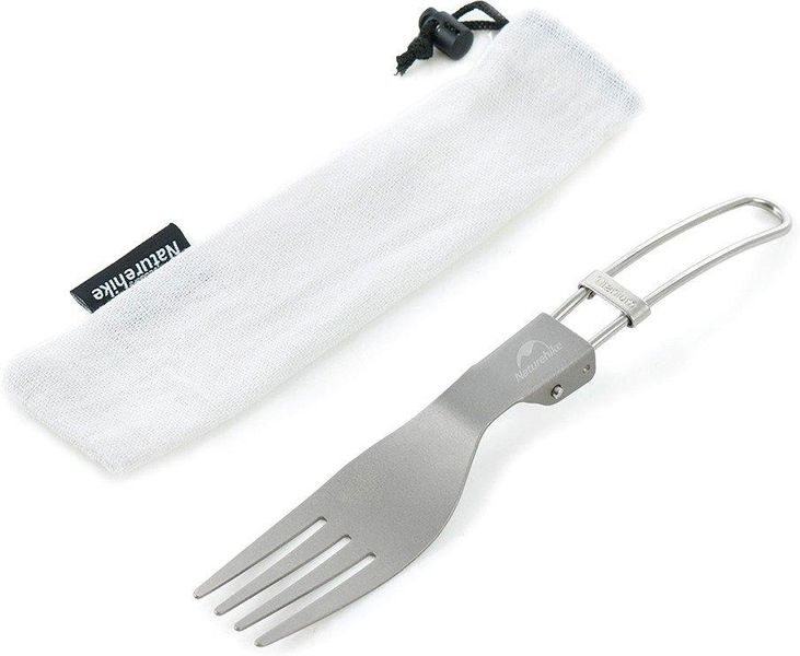 Складна вилка Naturehike Titanium fork NH18C001-J Grey 6927595727805 фото