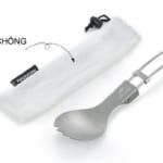 Складна ложка-вилка Naturehike Titanium spork NH18C001-J Grey 6927595727812 фото