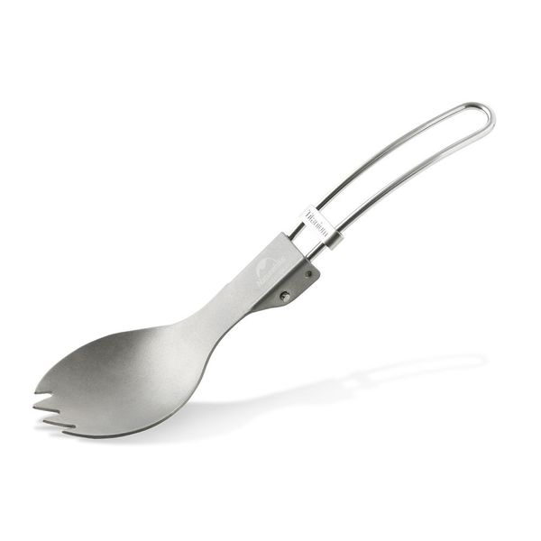 Складна ложка-вилка Naturehike Titanium spork NH18C001-J Grey 6927595727812 фото