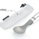 Складна ложка-вилка Naturehike Titanium spork NH18C001-J Grey 6927595727812 фото 3