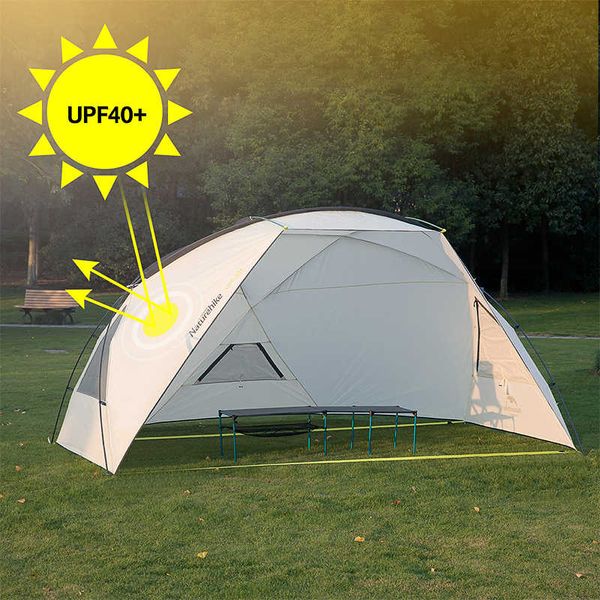 Тент кемпінговий Naturehike Beach tent & tarp 210T 65D polyester NH18Z001-P white 6927595731901 фото