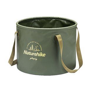 Відро складне Naturehike Round bucket PVC 20 л NH20SJ040 Army Green 6927595764640 фото