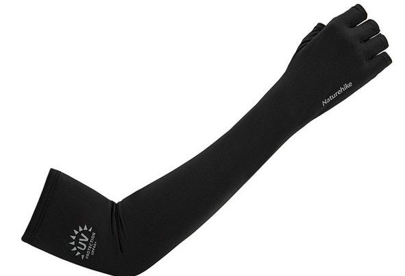 Нарукавники Naturehike Half-finger sleeve NH20FS023 Black 6927595746134 фото