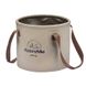 Відро складне Naturehike Round bucket PVC 20 л NH20SJ040 Light Coffee 6927595764633 фото 1