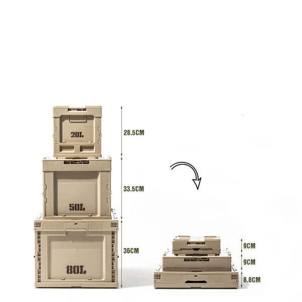 Контейнер складаний Mobi Garden Storage box 50л NX21671008 green 6926767320639 фото