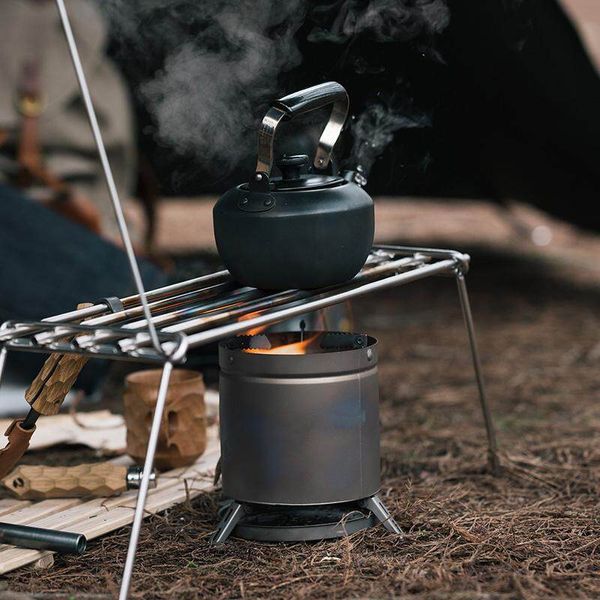 Піч-щепочниця Naturehike Wood stove titanium NH20RJ005 6927595772713 фото