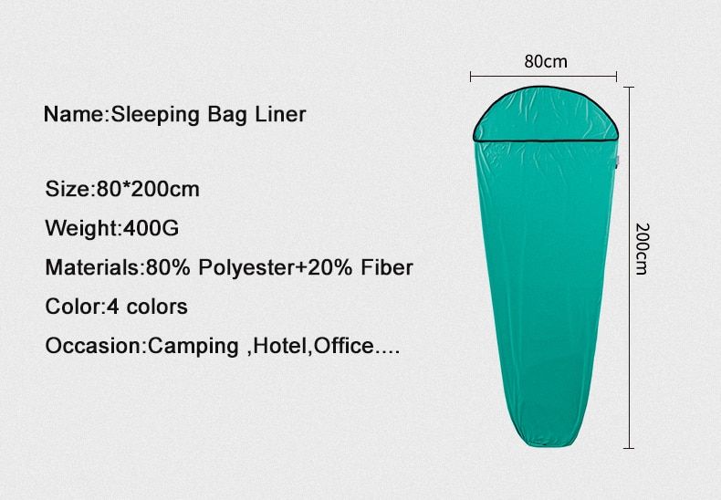 Вкладиш для спального мішка Naturehike High elastic sleeping bag NH17N002-D peacock Blue 6927595722466 фото