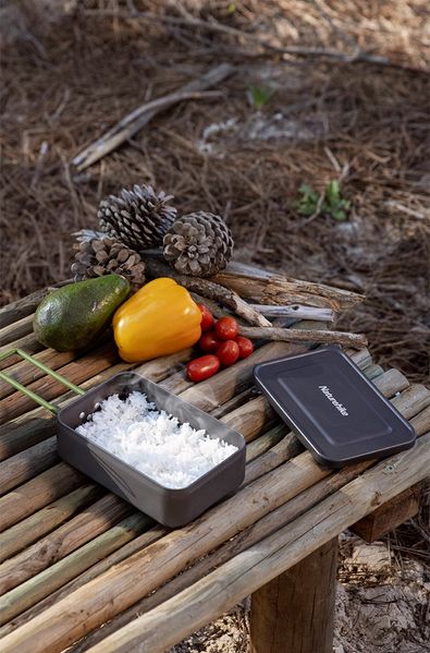 Контейнер Naturehike lunch box Alu NH21CJ011 grey 6927595784945 фото