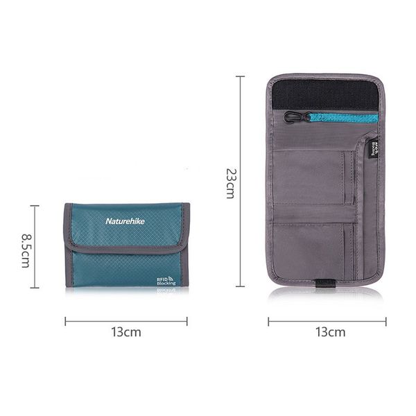 Гаманець Naturehike Travel wallet RFID-Blocking NH20SN003 Black 6927595744680 фото