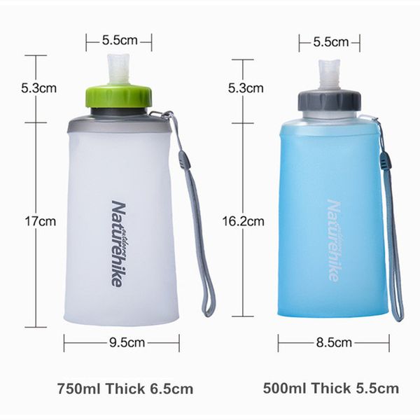 Фляга Naturehike Soft bottle 0.5 л NH61A065-B White 6927595721179 фото