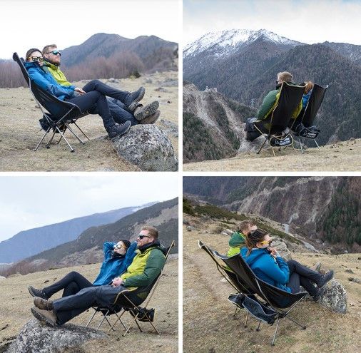 Крісло складне Naturehike Backrest Folding Chair NH17Y010-L Bright silver 6927595716953 фото