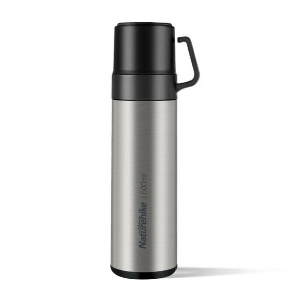 Термос Naturehike 304 steel 0.6L NH17S020-B Silver 6927595724125 фото