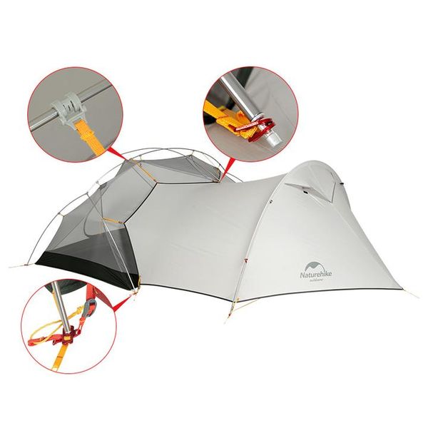 Додатковий тамбур Naturehike Extension door для намету Mongar NH17T007-Z Grey 6927595729878 фото