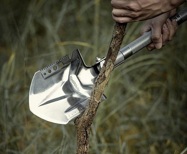 Лопата тактична Naturehike Outdoor Shovel NH20GJ002 steel 6927595761847 фото