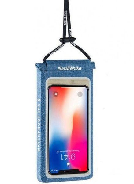 Гермочохол для смартфона Naturehike 3D IPX6 6 inch NH18F005-S Blue 6927595729168 фото