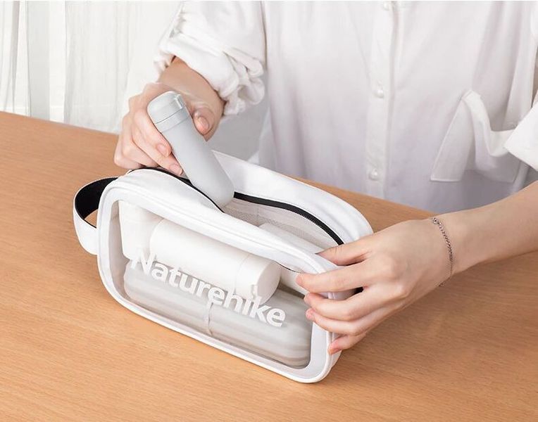 Несесер Naturehike NH20SN007 Fashion Series Toiletry Bag M white 6927595748176 фото