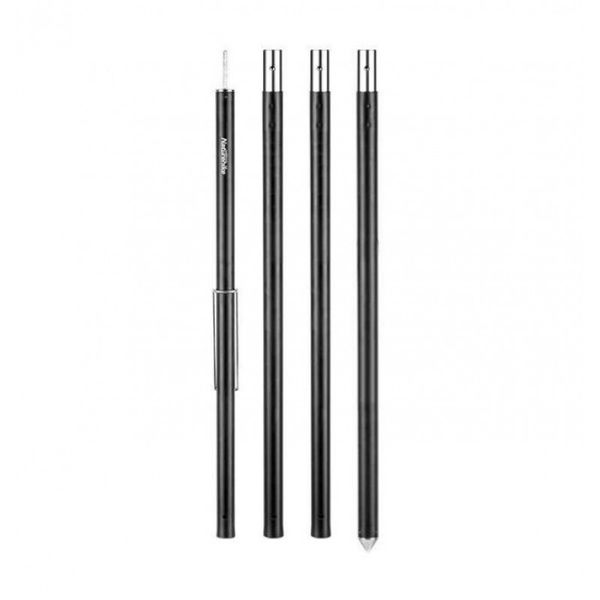 Стійка для тента Naturehike Aluminum poles NH20PJ040 Black 6927595749517 фото