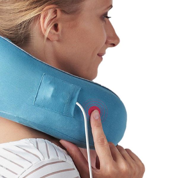 Подушка Naturehike масажна Vibrating Massage Pillow NH18Z060-T Blue 6927595730065 фото