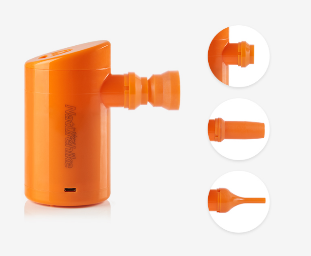 Насос Naturehike Mini Air Pump (lithium battery) NH17C100-B Orange 6927595722107 фото