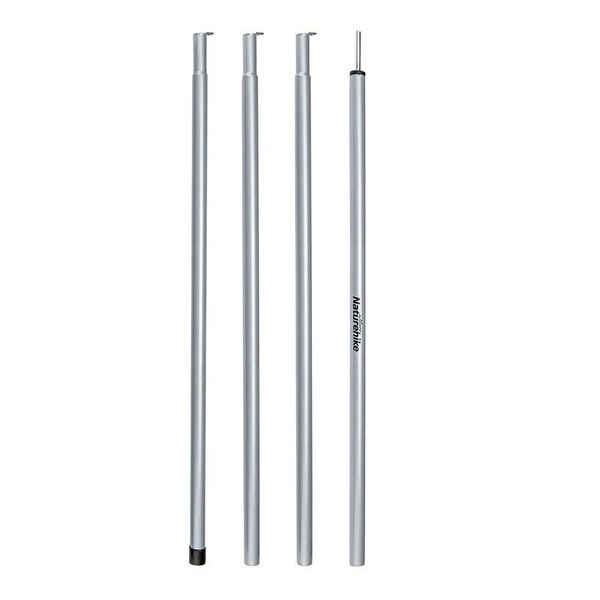 Комплект стійок для тенту Naturehike NH19PJ042 2.4м Steel poles Ø25 silver 6927595741931 фото