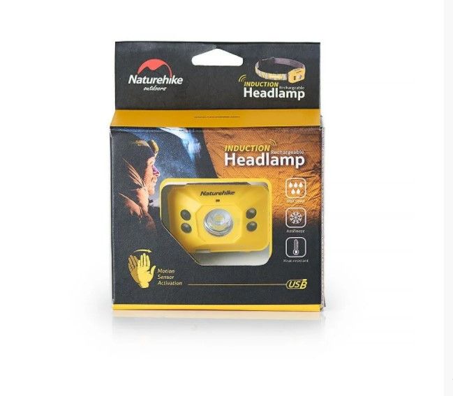 Ліхтар налобний Naturehike NH SD-02 Rechargable lamp 1200mAh NH17G025-D Yellow 6927595723166 фото