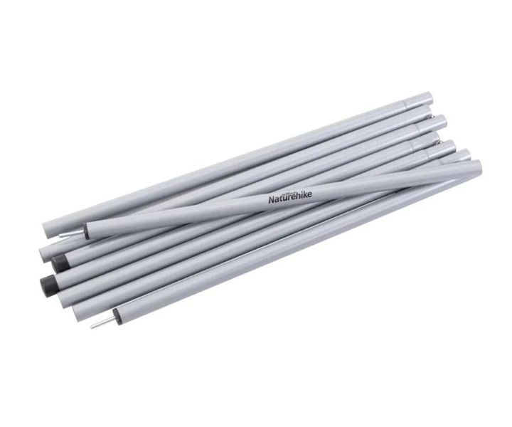 Комплект стійок для тенту Naturehike NH19PJ042 2.4м Steel poles Ø25 silver 6927595741931 фото